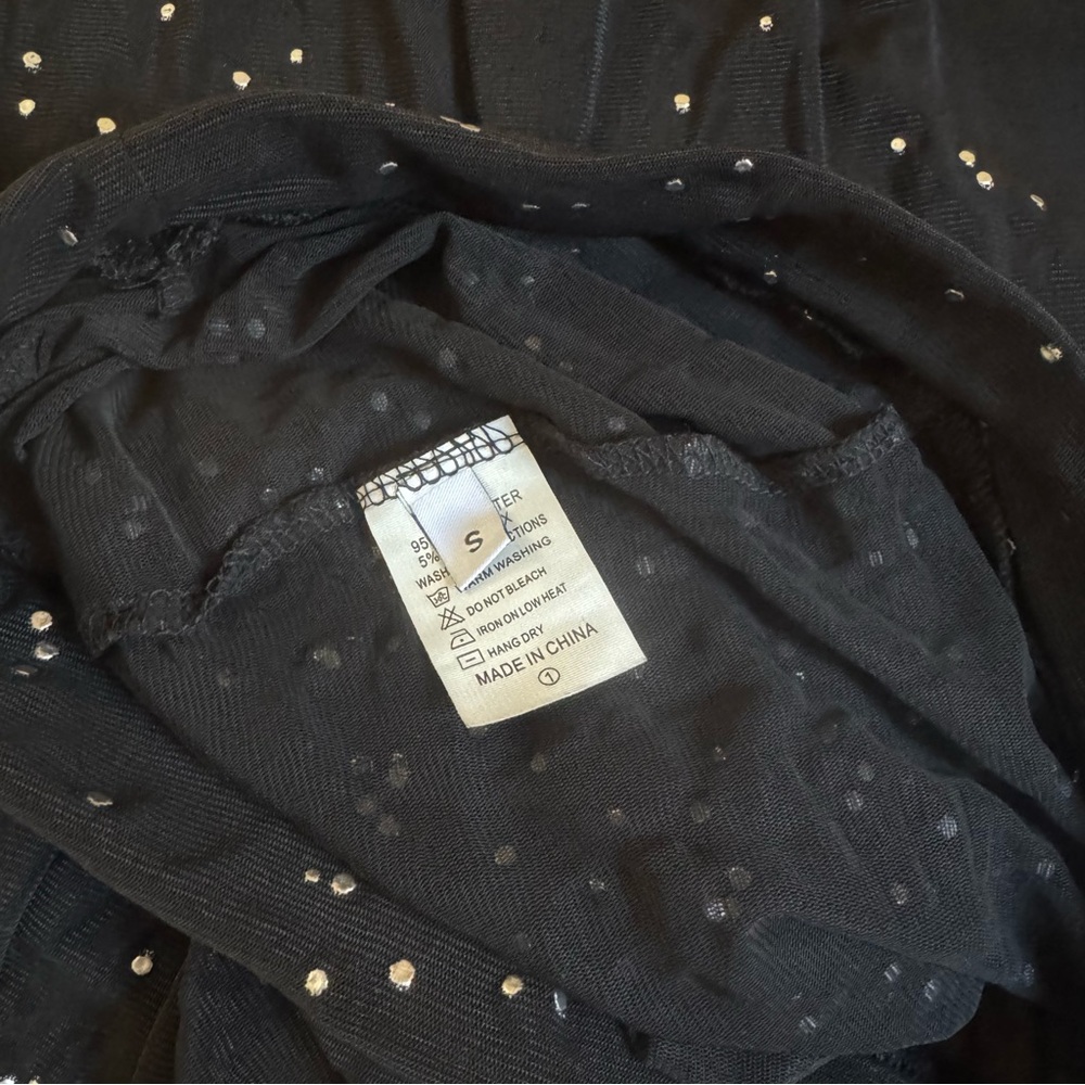 Sheer High Rise Sparkle Flare Leggings - Picture 8 of 9